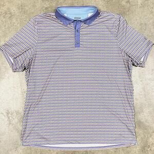 Rhone Golf Sport Spread Mens Golf Polo Shirt Model# 101818 Sz 2XL Geometric AOP